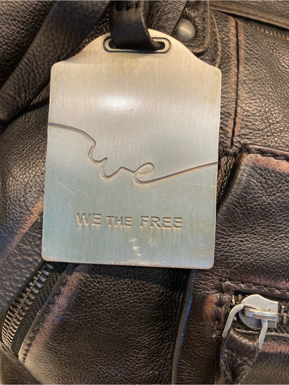 FREE PEOPLE We the Free Baby Emerson Leather Tote Bag in Black w/Mini Emerson - Picture 9 of 12